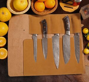 Handmade Damascus Steel Chef Knife Set available for bulk and custom orders